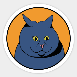 Funny Animal Graphic Design - Scared Cat Sticker